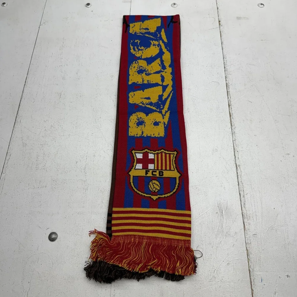 FC Barcelona Scarf Mens One Size Multi Color Soccer CJ X FCB Travis Scott
